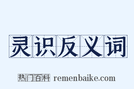 灵识反义词是什么意思的图片